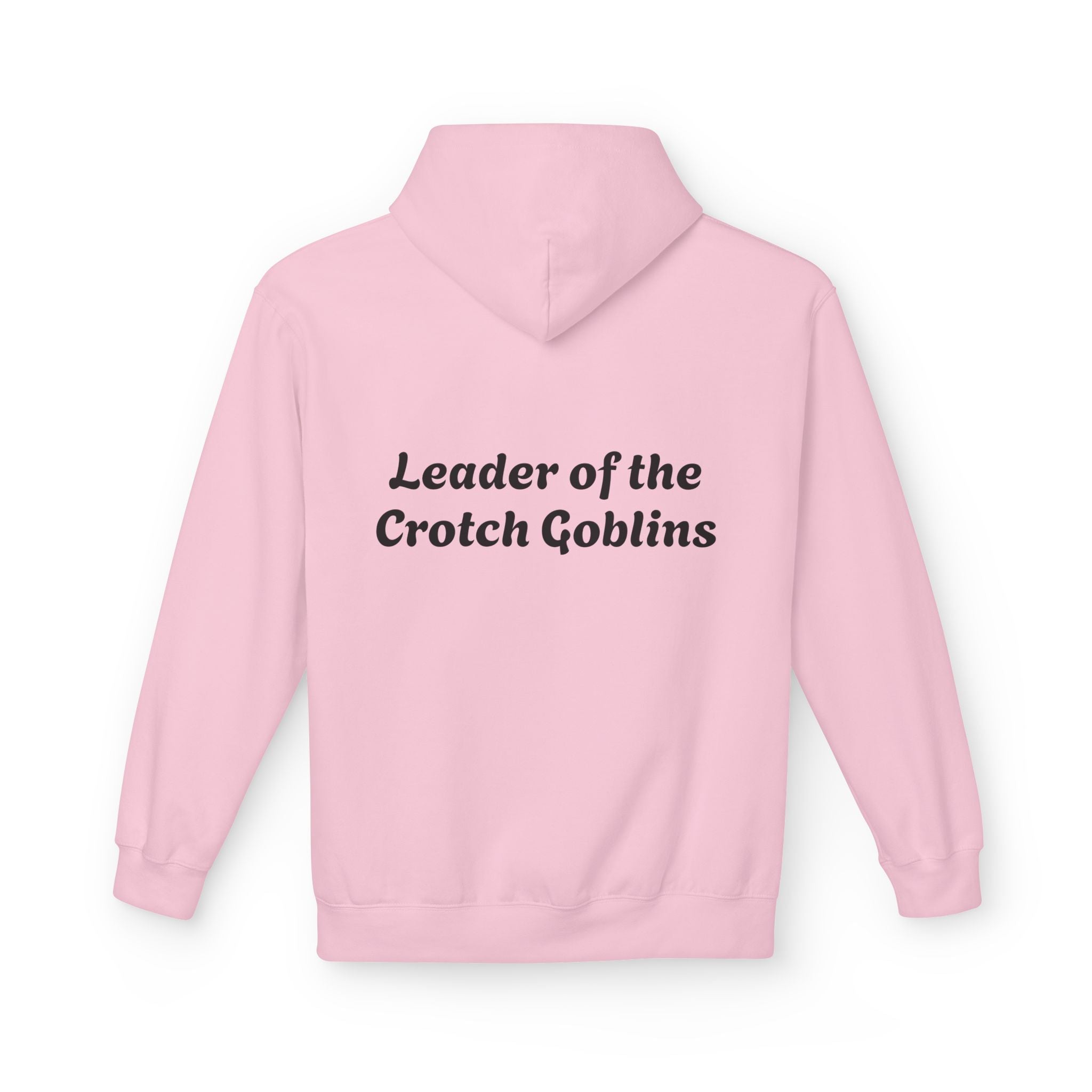 "Leader of the Crotch Goblins" Floral Graphic Hoodie